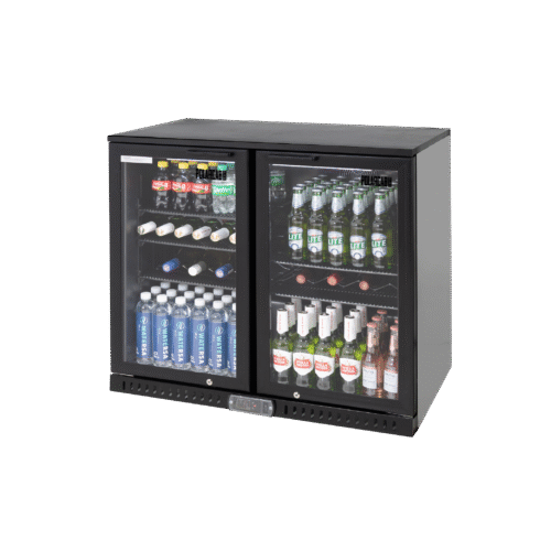 Polarcab hinged back bar fridge