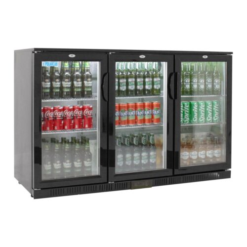 PolarCab Back Bar Bottle Cooler 3 Door, Hinged (Standard)