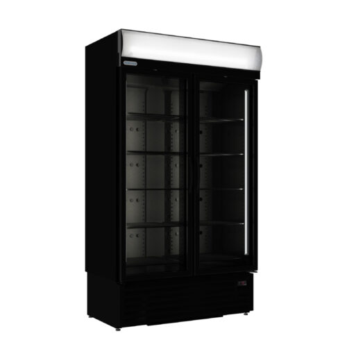 Staycold HD1140F-CE Double Glass Hinge Door Freezer (Carbon Edition)
