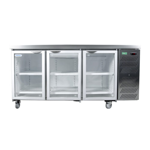 Staycold HDU1800-HC Triple Glass Hinge Door Undercounter Beverage Cooler