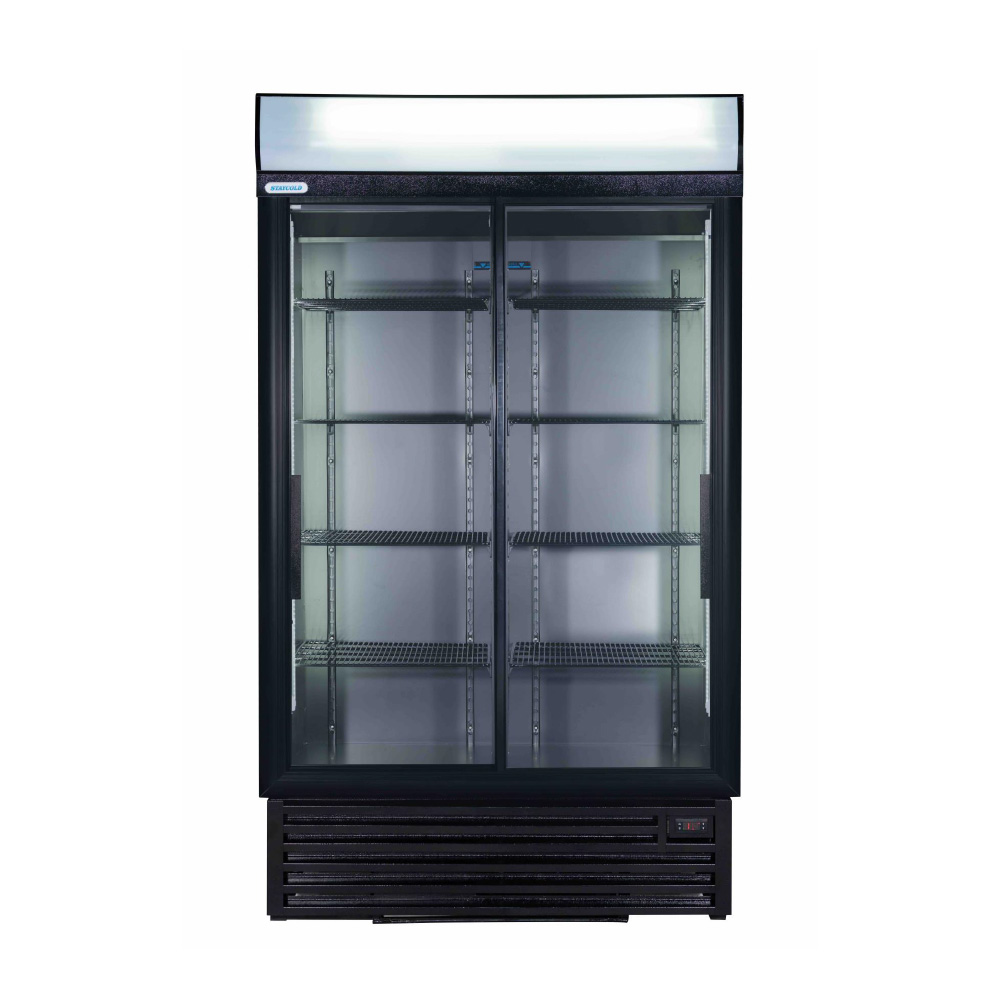 Staycold SD1140-CE Double Glass Sliding Door Beverage Cooler (Carbon Edition)