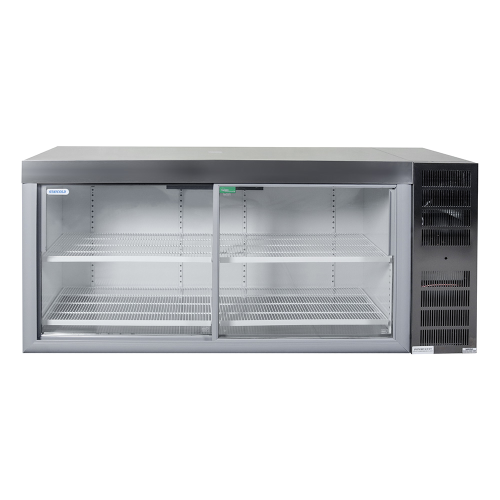 Staycold SDU2000 Double Glass Sliding Door Undercounter Beverage Cooler