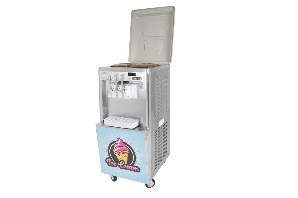 Polarcab Soft Serve Ice Cream Machine with Air Pump - 2 x 5.8L