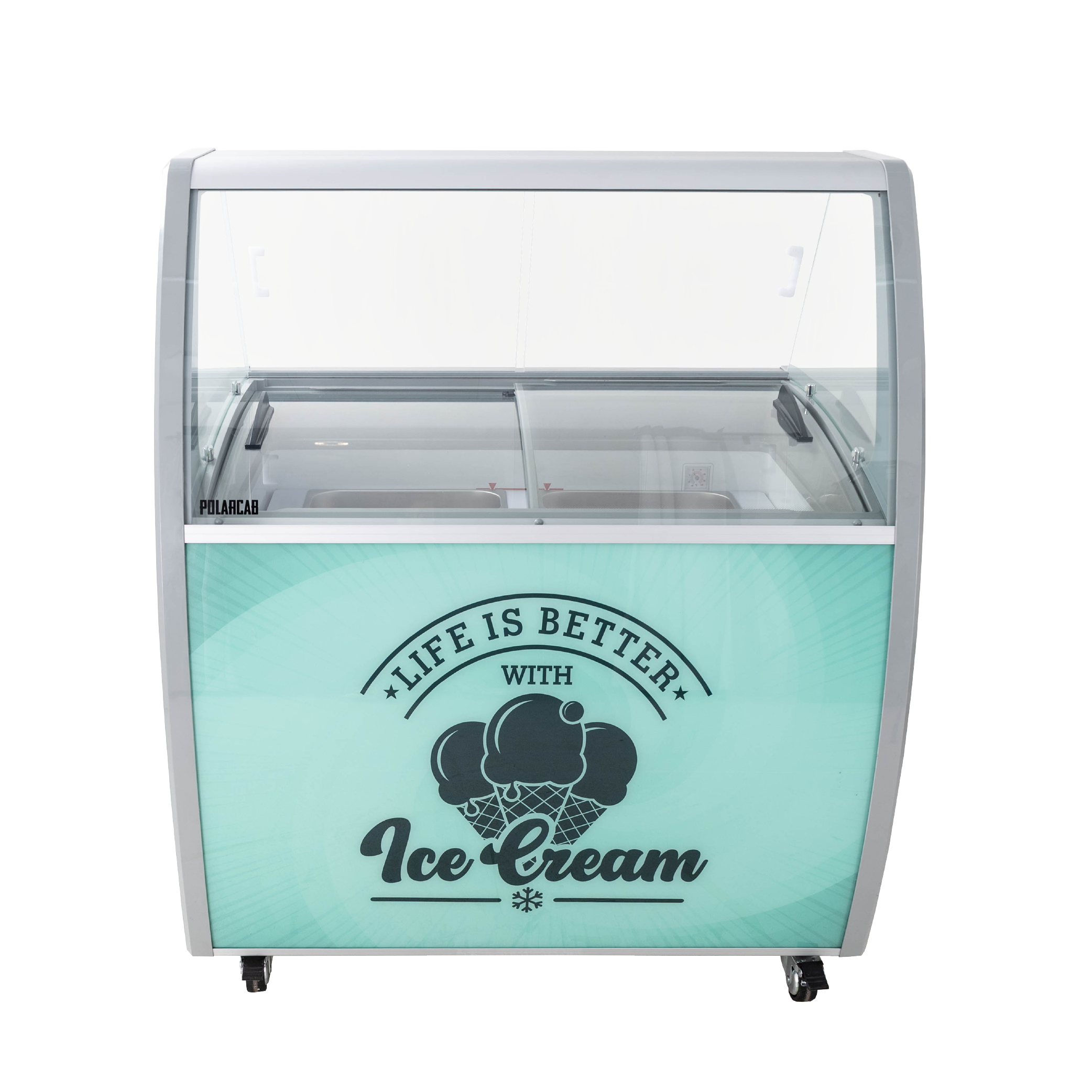 Polarcab Ice Cream Scoop Display Freezer - 6 Division, 325L
